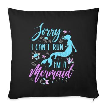 Mermaid Gift Sea Mermaid Mermaid JGA Bride - Sofa pillowcase 17,3'' x 17,3'' (45 x 45 cm) - black - Front