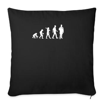 Doctor Evolution - Sofakissenbezug 45 x 45 cm - Schwarz - Vorne