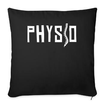 Physio Spine Physiotherapy - Sofa pillowcase 17,3'' x 17,3'' (45 x 45 cm) - black - Front