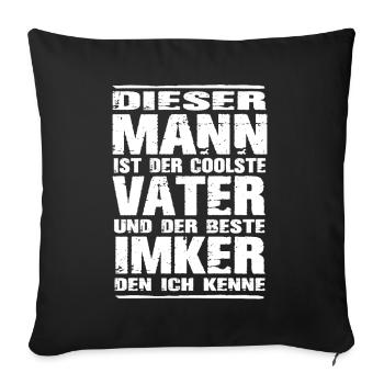 Imker - Sofakissenbezug 45 x 45 cm - Schwarz - Vorne