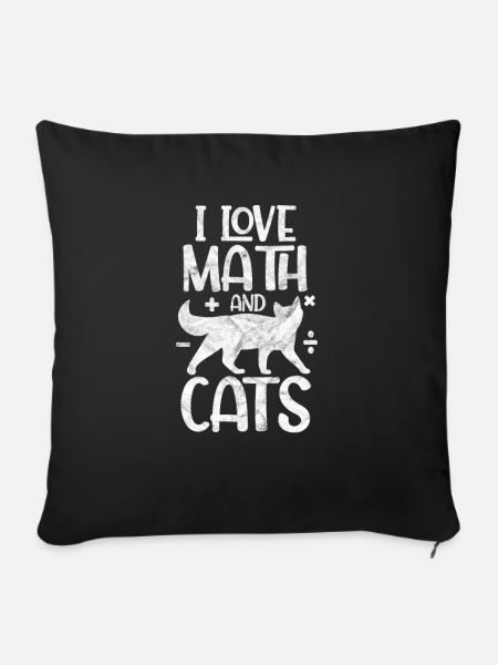 Mathematik Mathe Mathematiker Mathelehrer Geschenk - Sofakissenbezug 45 x 45 cm - Schwarz