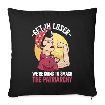 Feminism Women's Rights Women Empowerment Feminist - Sofa pillowcase 17,3'' x 17,3'' (45 x 45 cm) - black - Front