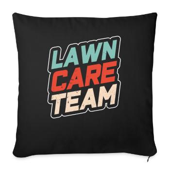 Team Lawn Care Lawn Mower Lawn Mowing Lawn - Sofa pillowcase 17,3'' x 17,3'' (45 x 45 cm) - black - Front