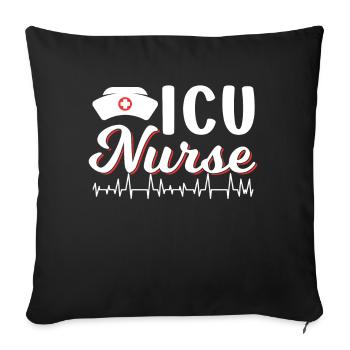 Intensive Care Nurse Intensive Care - Sofa pillowcase 17,3'' x 17,3'' (45 x 45 cm) - black - Front