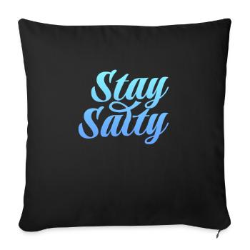 Beach - Sofa pillowcase 17,3'' x 17,3'' (45 x 45 cm) - black - Front