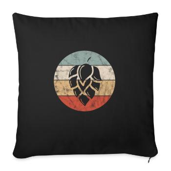 Brauer - Sofakissenbezug 45 x 45 cm - Schwarz - Vorne