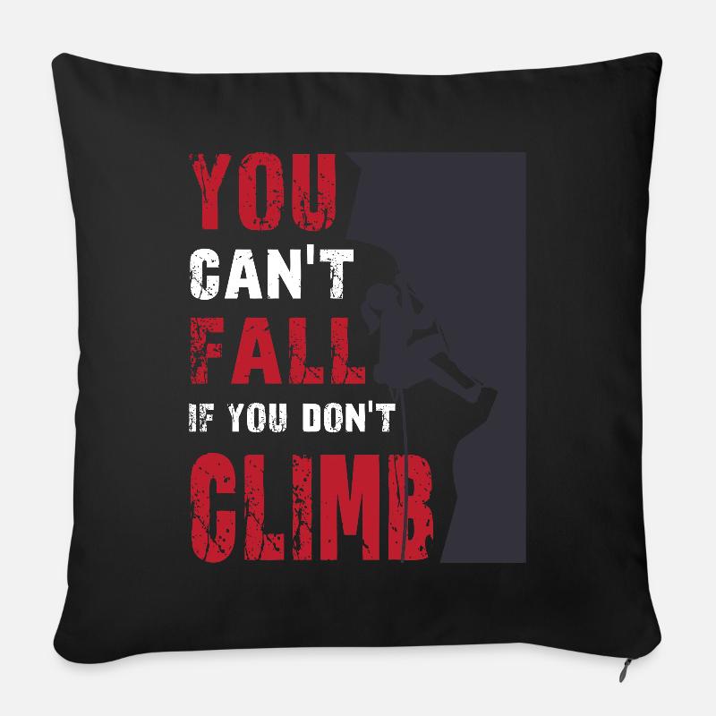 Klettern - Sofakissenbezug 45 x 45 cm - Schwarz