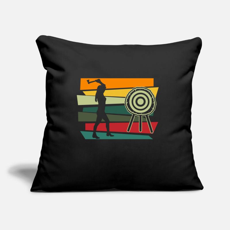 Lancer de hache Lancer de hache Axe Axe Cadeau Housse de coussin décorative 45 x 45 cm