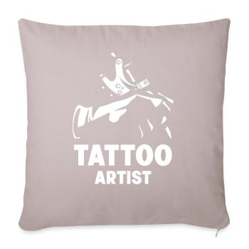 Tattoo Artist Tattoo Tattoo Studio - Sofa pillowcase 17,3'' x 17,3'' (45 x 45 cm) - light taupe - Front
