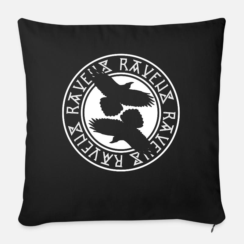 Raben Furtark Rabe - Sofakissenbezug 45 x 45 cm - Schwarz