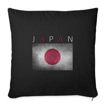 Japon Tokyo Flag Design - Housse de coussin décorative 45 x 45 cm - noir - Devant