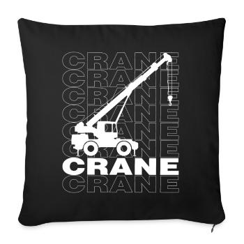 Bonne grue Urban Design Streetwear - Housse de coussin décorative 45 x 45 cm - noir - Devant
