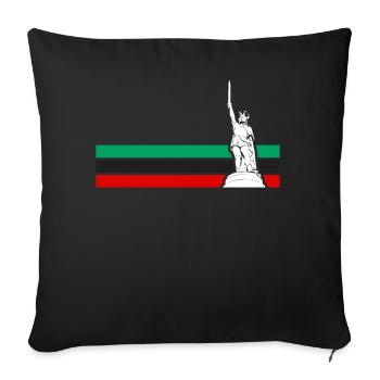 Hermann Monument Arminius Lippe Detmold - Housse de coussin décorative 45 x 45 cm - noir - Devant