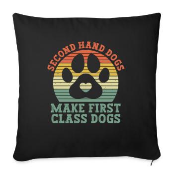 Dog Animal Welfare Animal Rescue Activiste Refuge pour animaux - Housse de coussin décorative 45 x 45 cm - noir - Devant
