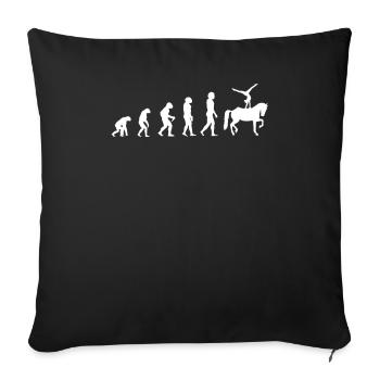 evolution of vaulting - Sofakissenbezug 45 x 45 cm - Schwarz - Vorne