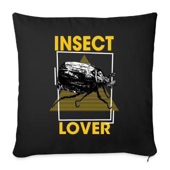 Insect Lover - Insect , Inseto, Insecte - Housse de coussin décorative 45 x 45 cm - noir - Devant
