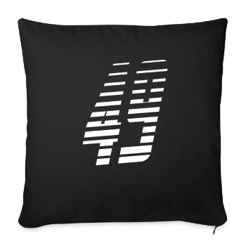 fyrtionio - Sofa pillowcase 17,3'' x 17,3'' (45 x 45 cm) - black - Front