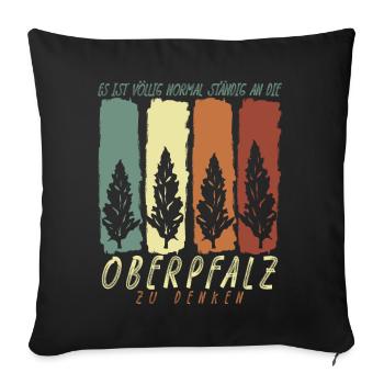 Upper Palatinate Palatinate Palatinate Witz Upper Palatinate - Sofa pillowcase 17,3'' x 17,3'' (45 x 45 cm) - black - Front