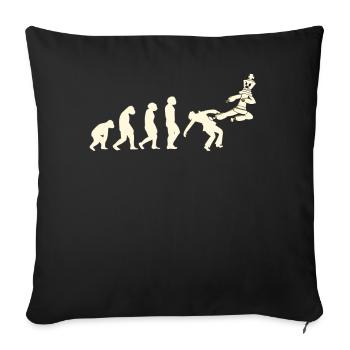 Chess Player Chess Game Chess Board Evolution - Sofa pillowcase 17,3'' x 17,3'' (45 x 45 cm) - black - Front