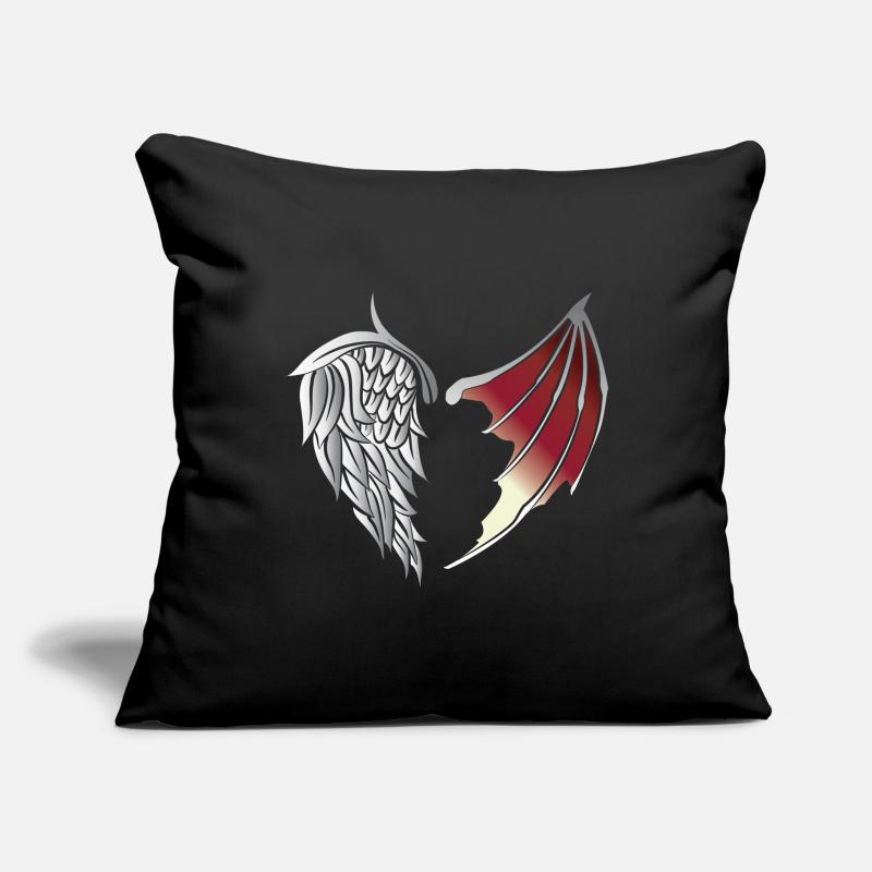 Devil Angel Wings Heaven and Hell Gift Idea Sofa pillowcase 17,3'' x 17,3'' (45 x 45 cm)