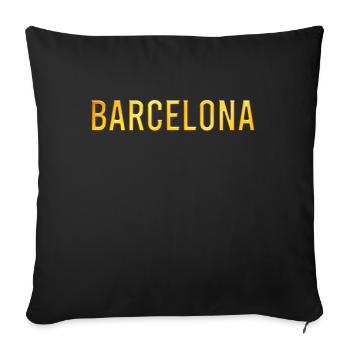 Barcelona - Sofa pillowcase 17,3'' x 17,3'' (45 x 45 cm) - black - Front