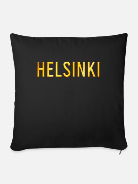 Helsinki - Sofakissenbezug 45 x 45 cm - Schwarz