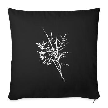 Wildflowers - Sofa pillowcase 17,3'' x 17,3'' (45 x 45 cm) - black - Front
