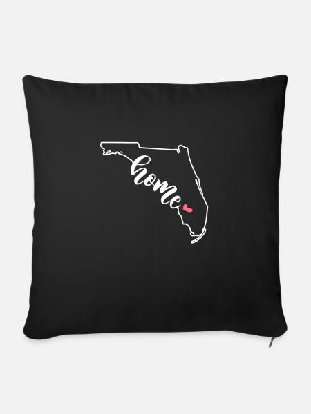 Florida - Sofakissenbezug 45 x 45 cm - Schwarz