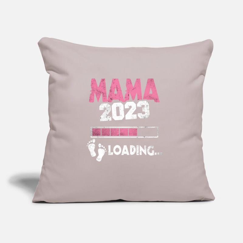 Werdende Mama 2023 Loading Nachwuchs Mutter Sofakissenbezug 45 x 45 cm