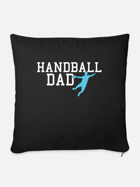 handball dad - Sofakissenbezug 45 x 45 cm - Schwarz