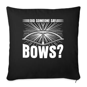 3D Archery Longbow Bow Archer - Sofa pillowcase 17,3'' x 17,3'' (45 x 45 cm) - black - Front