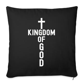 Chrétiens Religion Bible évangélique Église jésus - Housse de coussin décorative 45 x 45 cm - noir - Devant