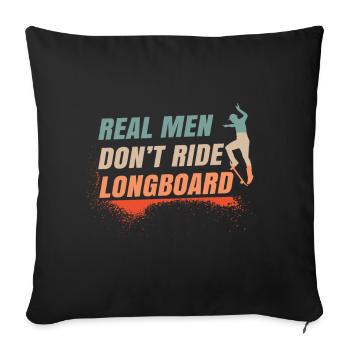 Skater Skateboard Gift Halfpipe Sk8 Ollie - Sofa pillowcase 17,3'' x 17,3'' (45 x 45 cm) - black - Front