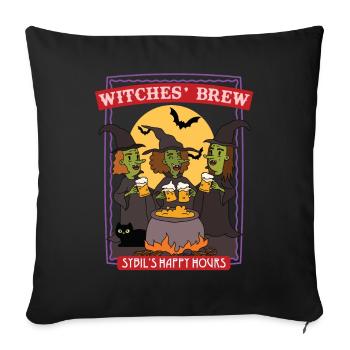 Witches' Brew - Les Happy Hours de Sybil - Housse de coussin décorative 45 x 45 cm - noir - Devant