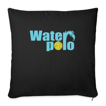 Water Polo Sport Water Polo Water Pool - Sofa pillowcase 17,3'' x 17,3'' (45 x 45 cm) - black - Front
