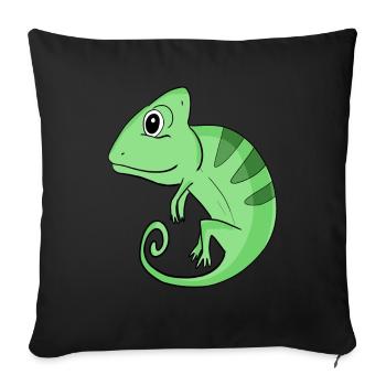 Chameleon - Sofa pillowcase 17,3'' x 17,3'' (45 x 45 cm) - black - Front