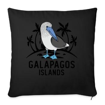 Tölpel Seevögel Blaufußtölpel - Sofakissenbezug 45 x 45 cm - Schwarz - Vorne