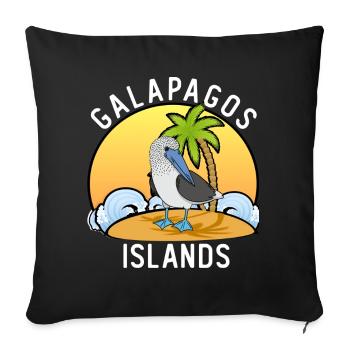 Tölpel Seevögel Blaufußtölpel - Sofakissenbezug 45 x 45 cm - Schwarz - Vorne