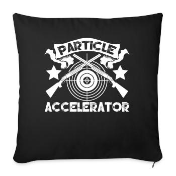 Schützenverein Gewehr Witz Sportschütze - Housse de coussin décorative 45 x 45 cm - noir - Devant