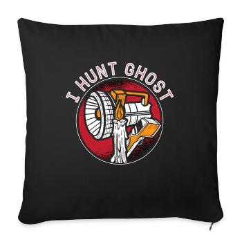 Ghost Hunter Ghost Hunt Ghost Paranormal Gift - Sofa pillowcase 17,3'' x 17,3'' (45 x 45 cm) - black - Front