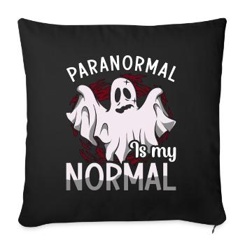 Ghost Hunter Paranormal Ghost Hunt Ghost Gift - Sofa pillowcase 17,3'' x 17,3'' (45 x 45 cm) - black - Front