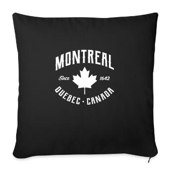 Canada - Housse de coussin décorative 45 x 45 cm - noir - Devant