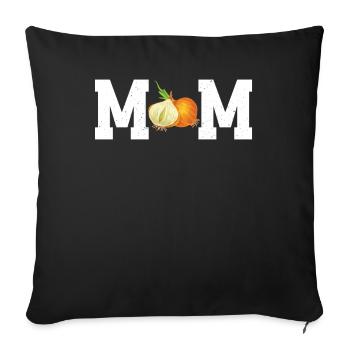 Onion Mom - Sofa pillowcase 17,3'' x 17,3'' (45 x 45 cm) - black - Front