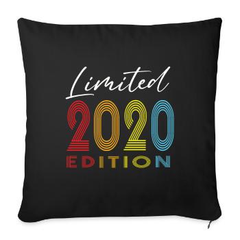 Édition limitée 2020 - Housse de coussin décorative 45 x 45 cm - noir - Devant