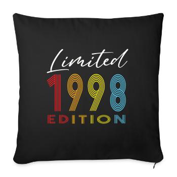 Édition limitée 1998 - Housse de coussin décorative 45 x 45 cm - noir - Devant