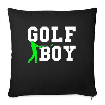 golf boy - Sofakissenbezug 45 x 45 cm - Schwarz - Vorne
