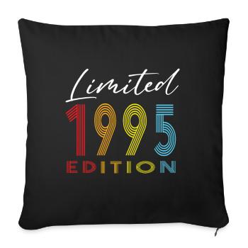 Édition limitée 1995 - Housse de coussin décorative 45 x 45 cm - noir - Devant