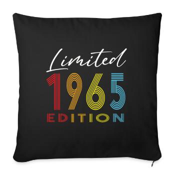 Édition limitée 1965 - Housse de coussin décorative 45 x 45 cm - noir - Devant