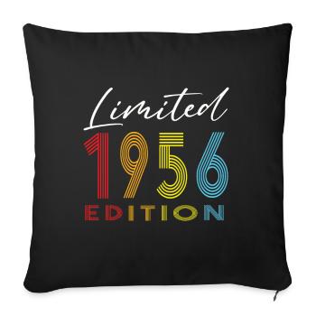 Édition limitée 1956 - Housse de coussin décorative 45 x 45 cm - noir - Devant