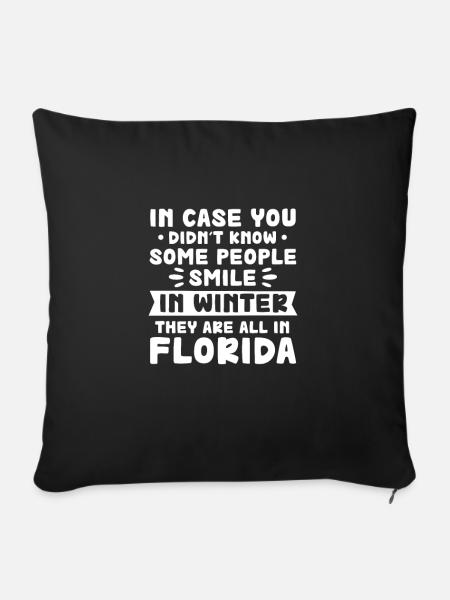 Florida - Sofakissenbezug 45 x 45 cm - Schwarz